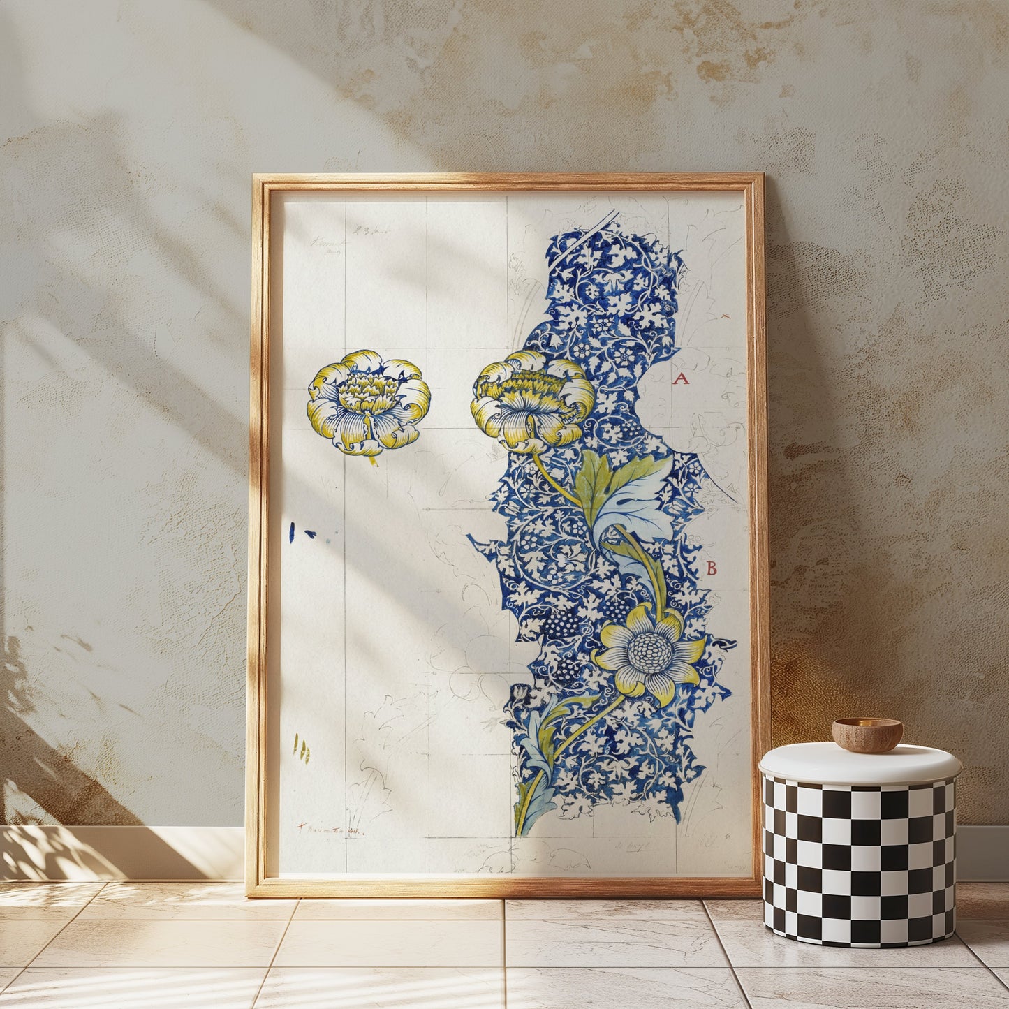 Premium Poster of Intricate William Morris Botanical Art Print Posters