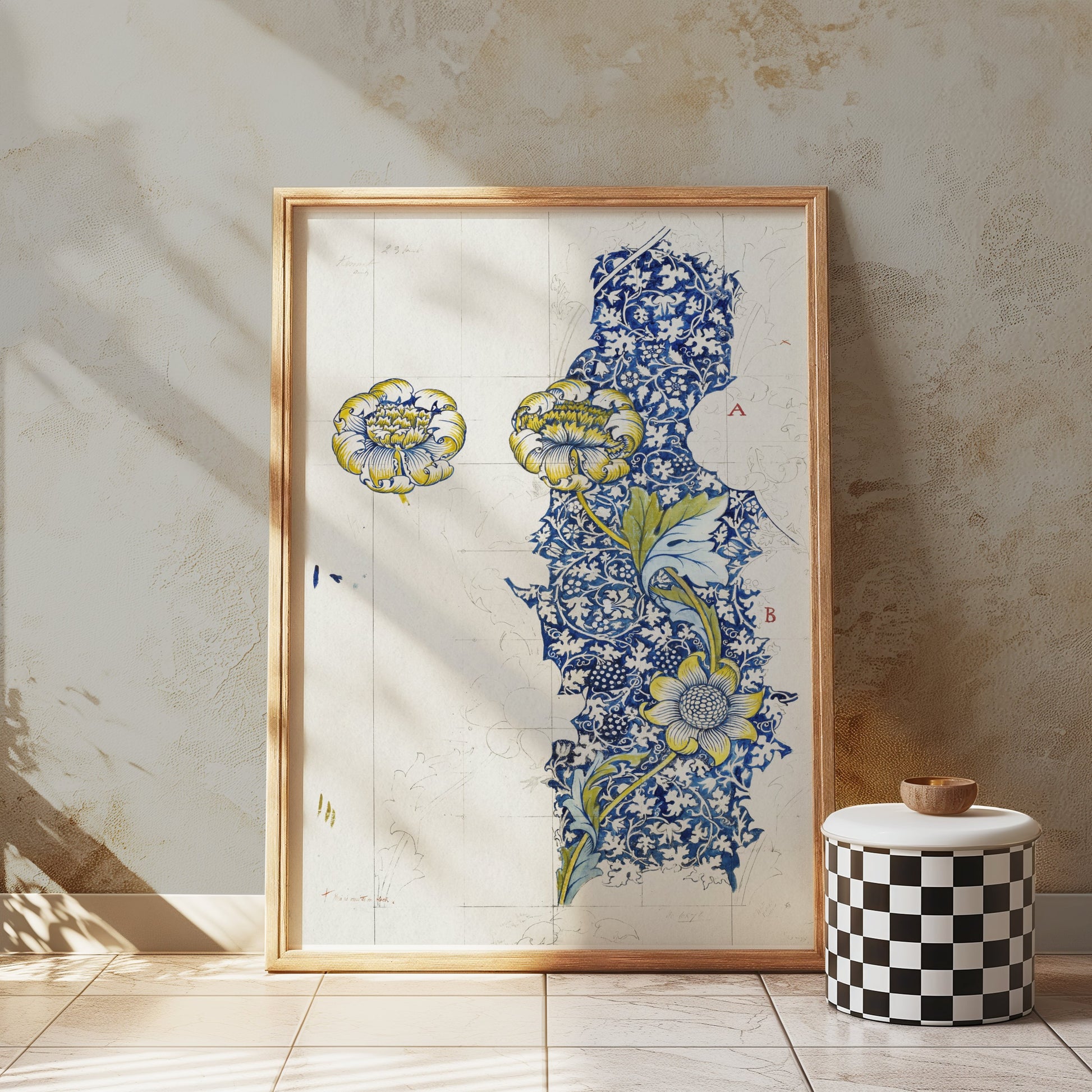 Premium Poster of Intricate William Morris Botanical Art Print Posters