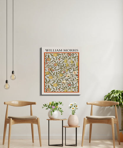 Premium Poster of Intricate William Morris Botanical Design Canvas Wraps