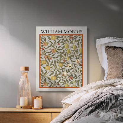 Premium Poster of Intricate William Morris Botanical Design Canvas Wraps