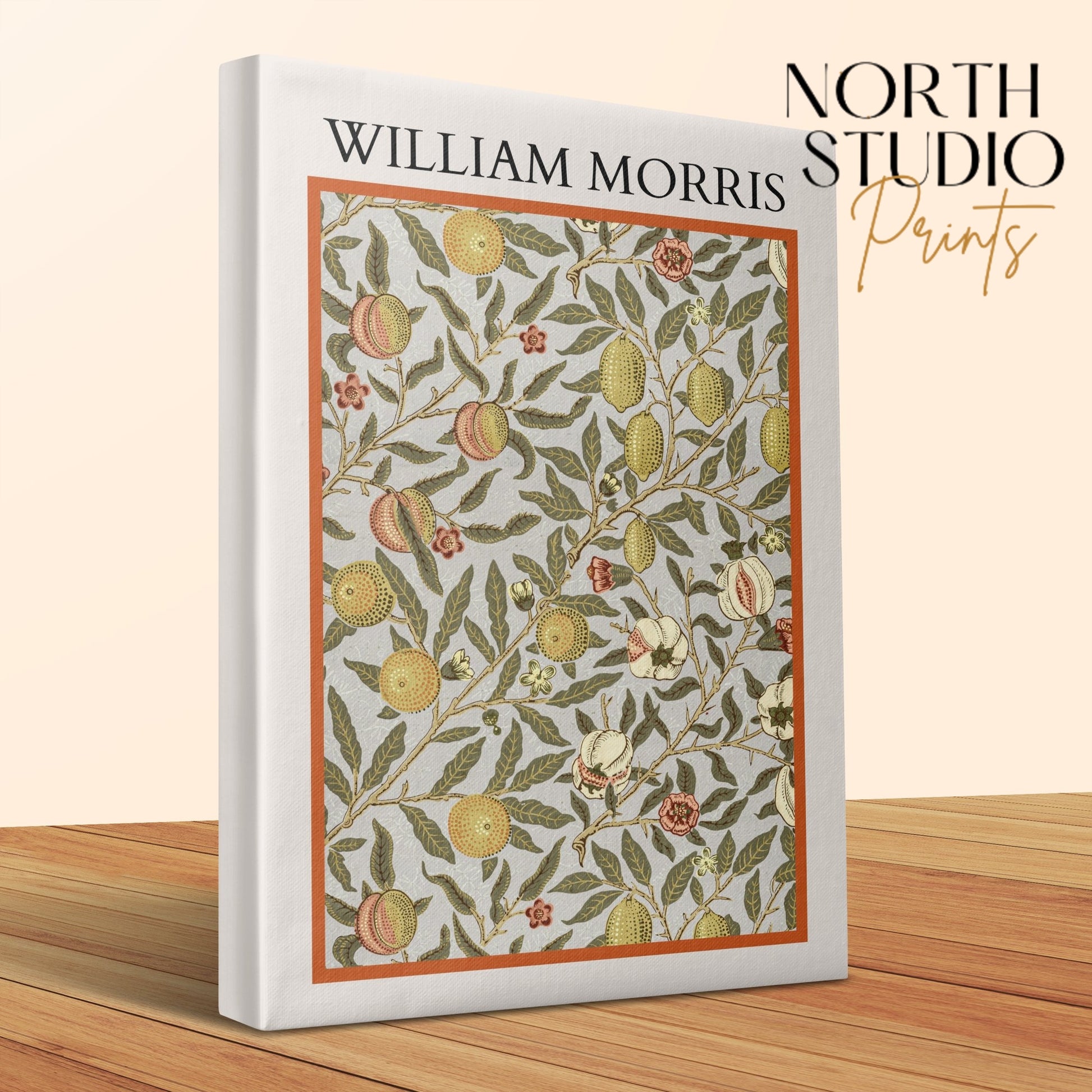Premium Poster of Intricate William Morris Botanical Design Canvas Wraps