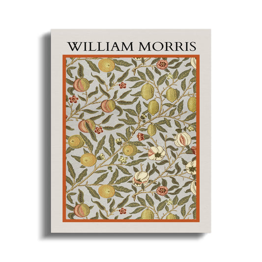 Premium Poster of Intricate William Morris Botanical Design Canvas Wraps