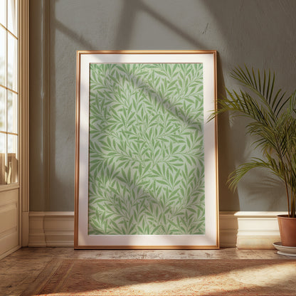 Premium Poster of Intricate William Morris Leaf Pattern Art Prints Posters