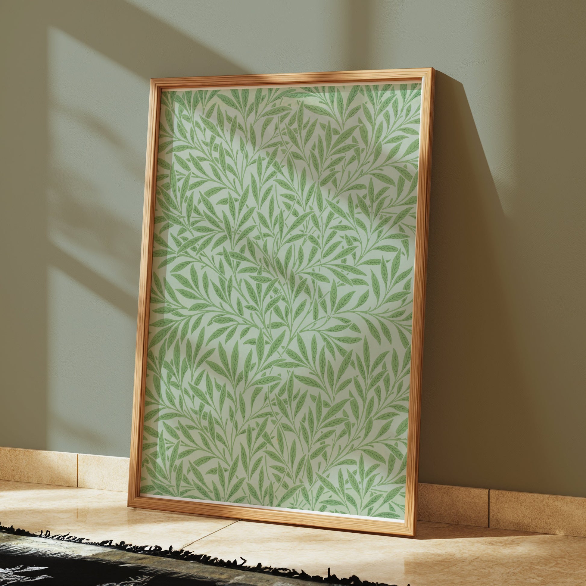 Premium Poster of Intricate William Morris Leaf Pattern Art Prints Posters