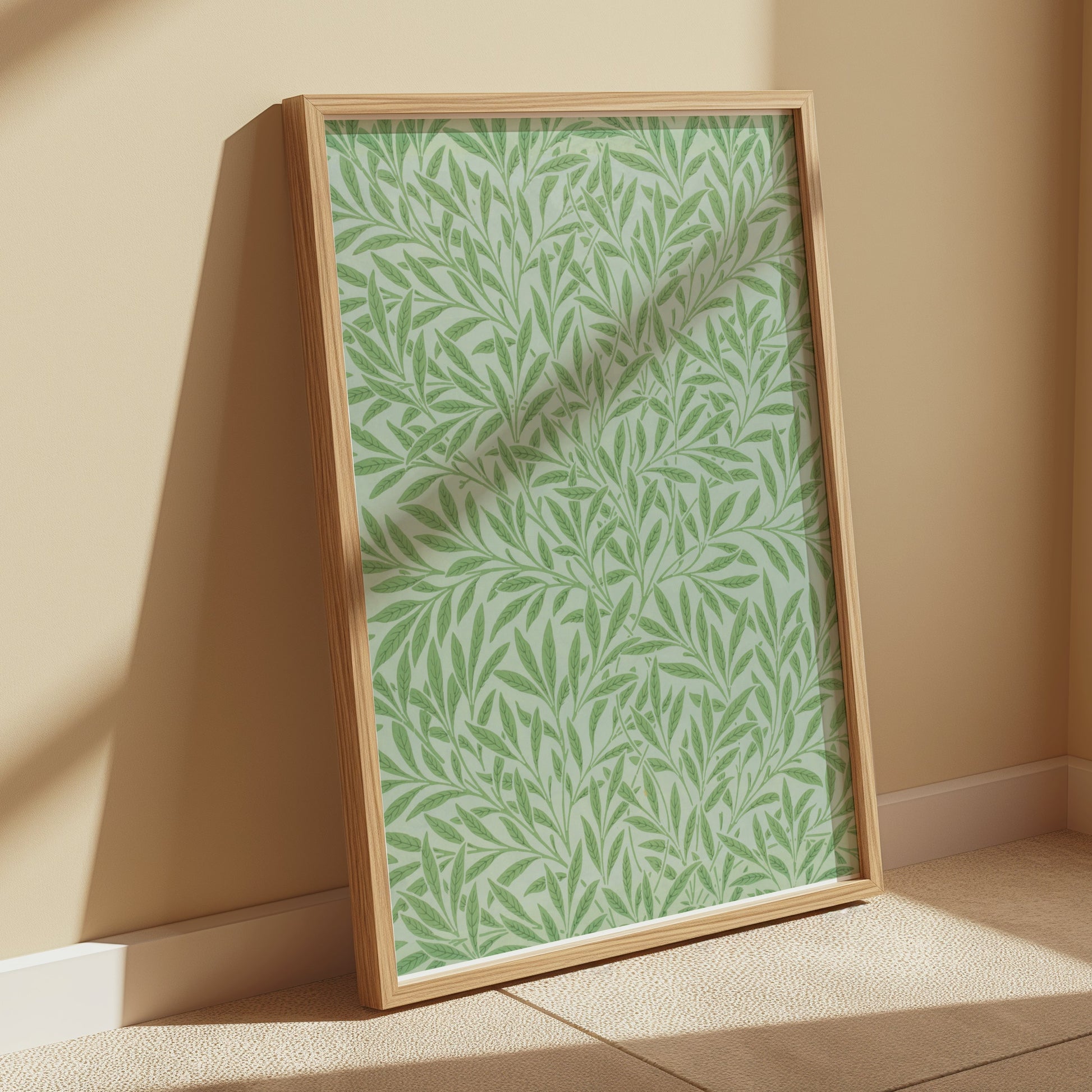 Premium Poster of Intricate William Morris Leaf Pattern Art Prints Posters