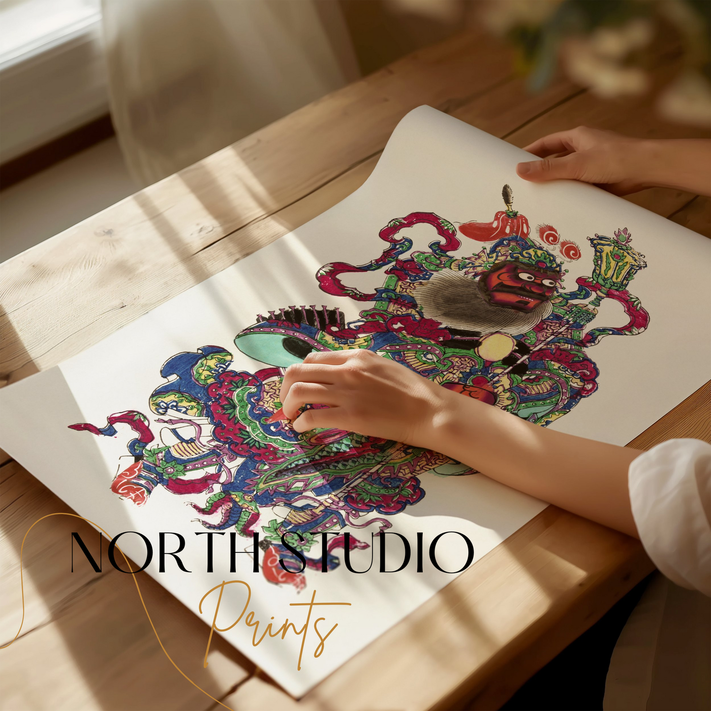 Premium Poster of Intricately Detailed Traditional Japanese Warrior Posters