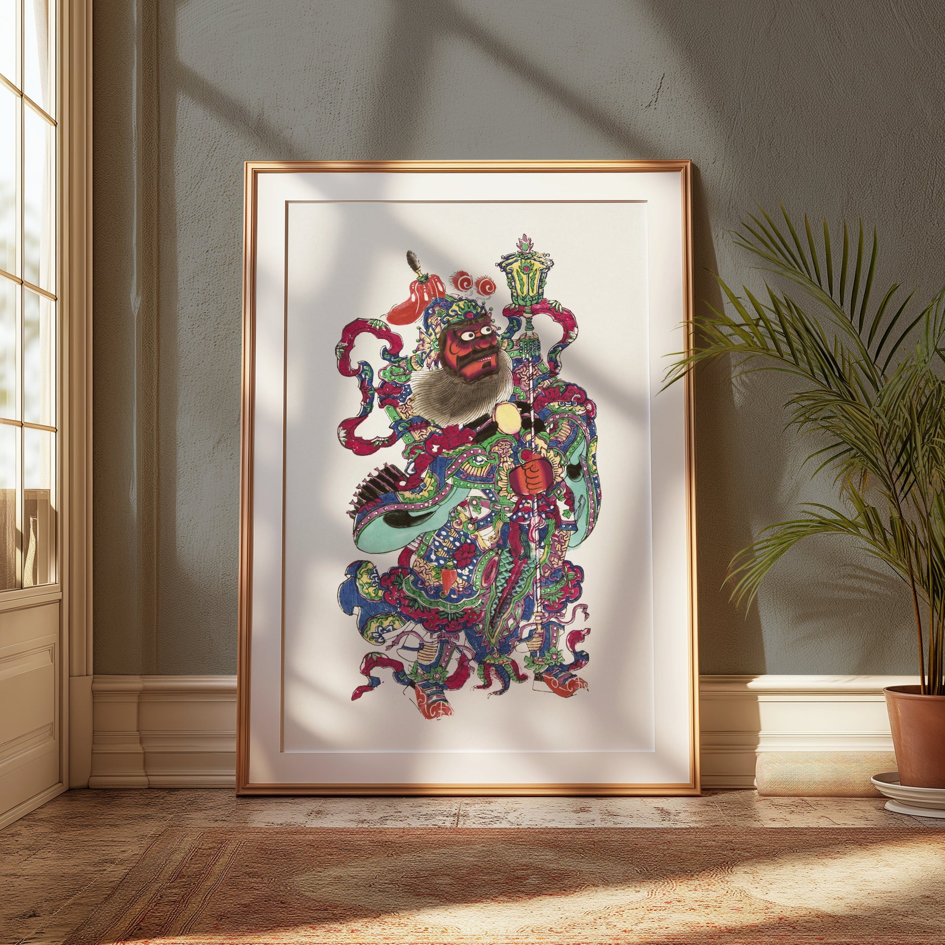 Premium Poster of Intricately Detailed Traditional Japanese Warrior Posters