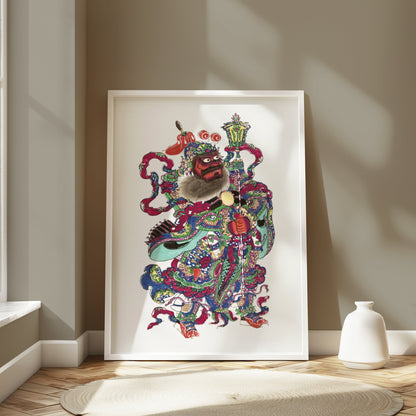 Premium Poster of Intricately Detailed Traditional Japanese Warrior Posters