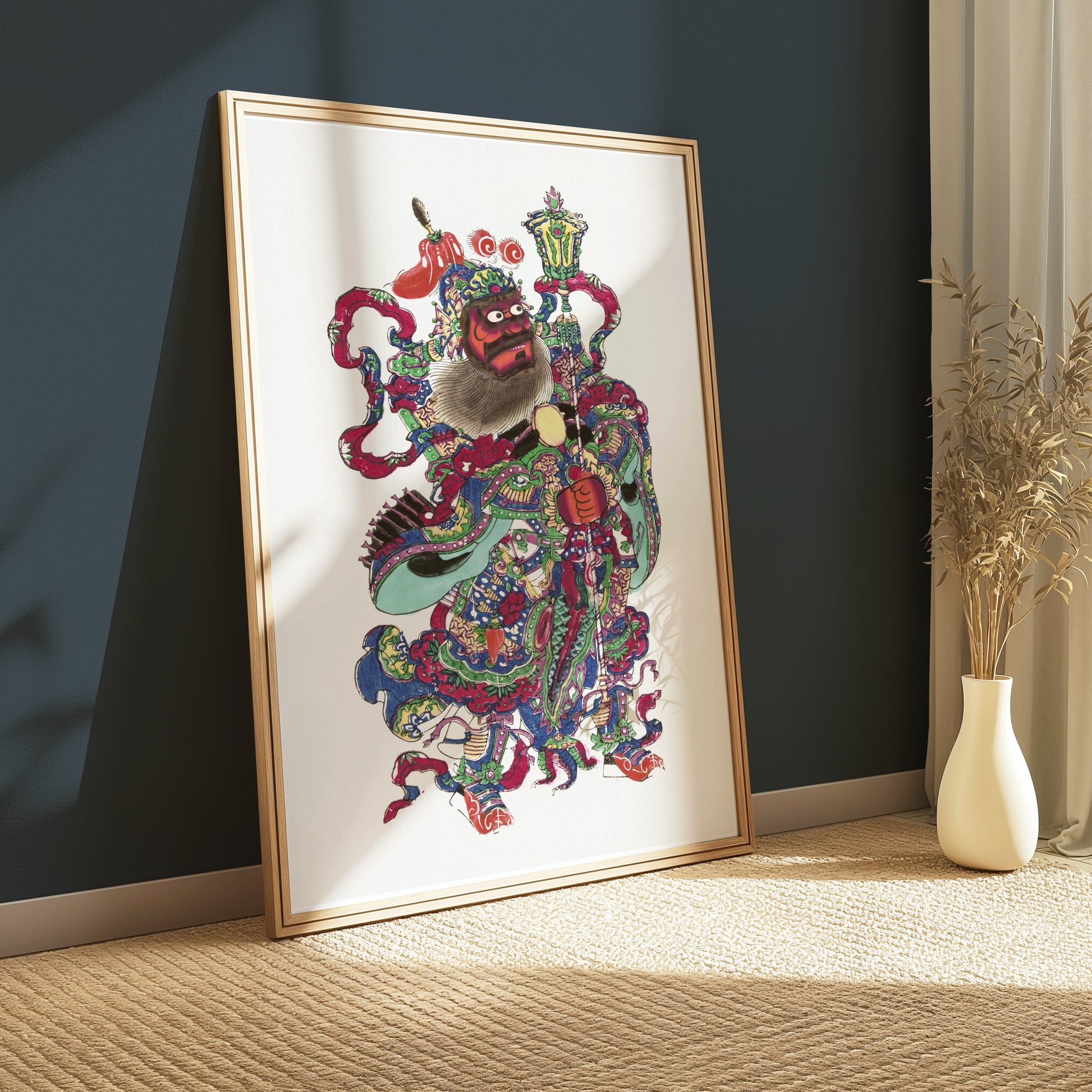 Premium Poster of Intricately Detailed Traditional Japanese Warrior Posters