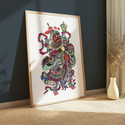 Premium Poster of Intricately Detailed Traditional Japanese Warrior Posters