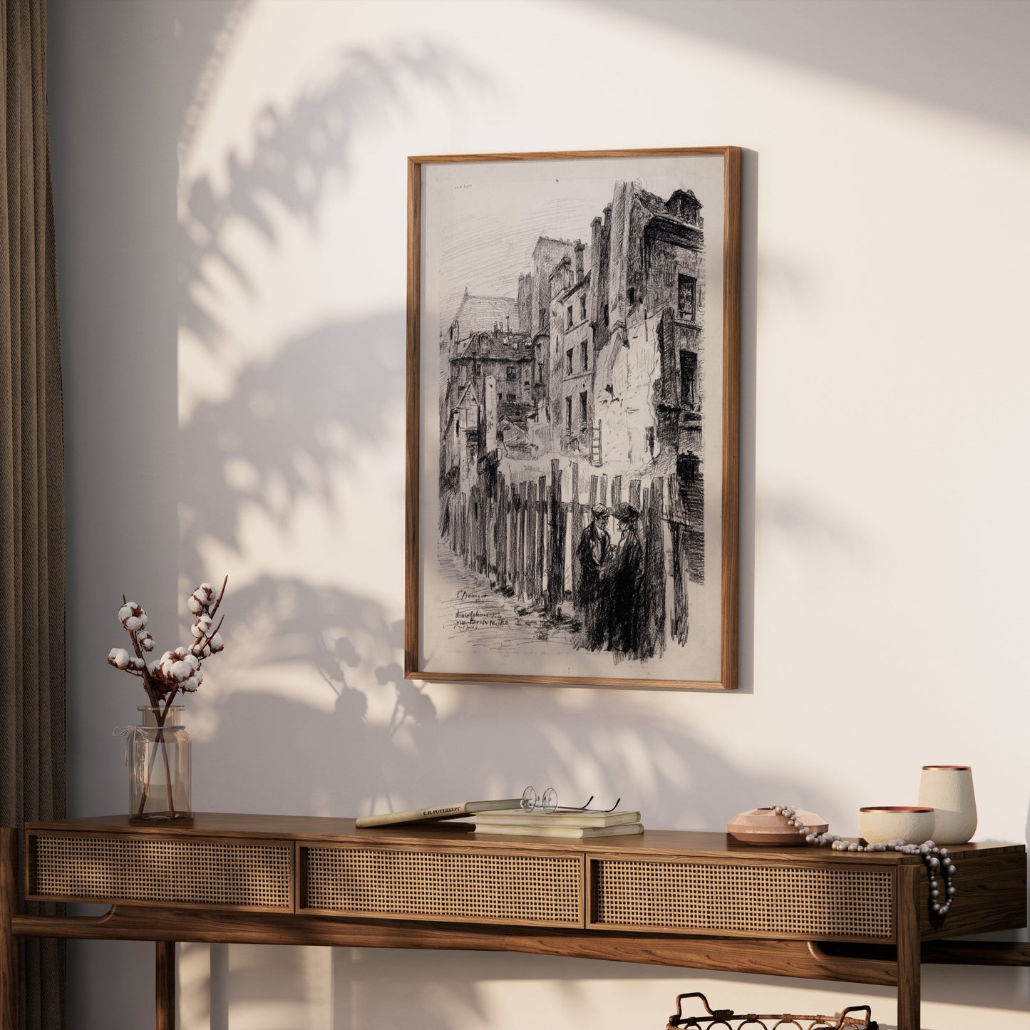 Premium Poster of Intricately Detailed Urban Scene Art Lithography Posters