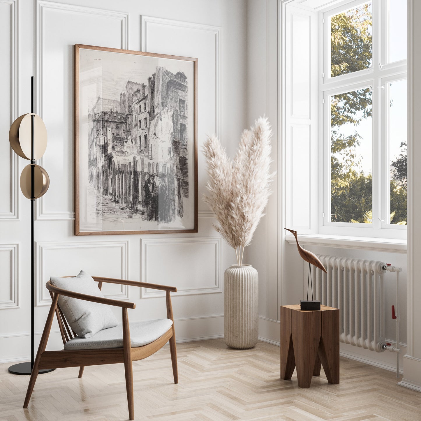 Premium Poster of Intricately Detailed Urban Scene Art Lithography Posters