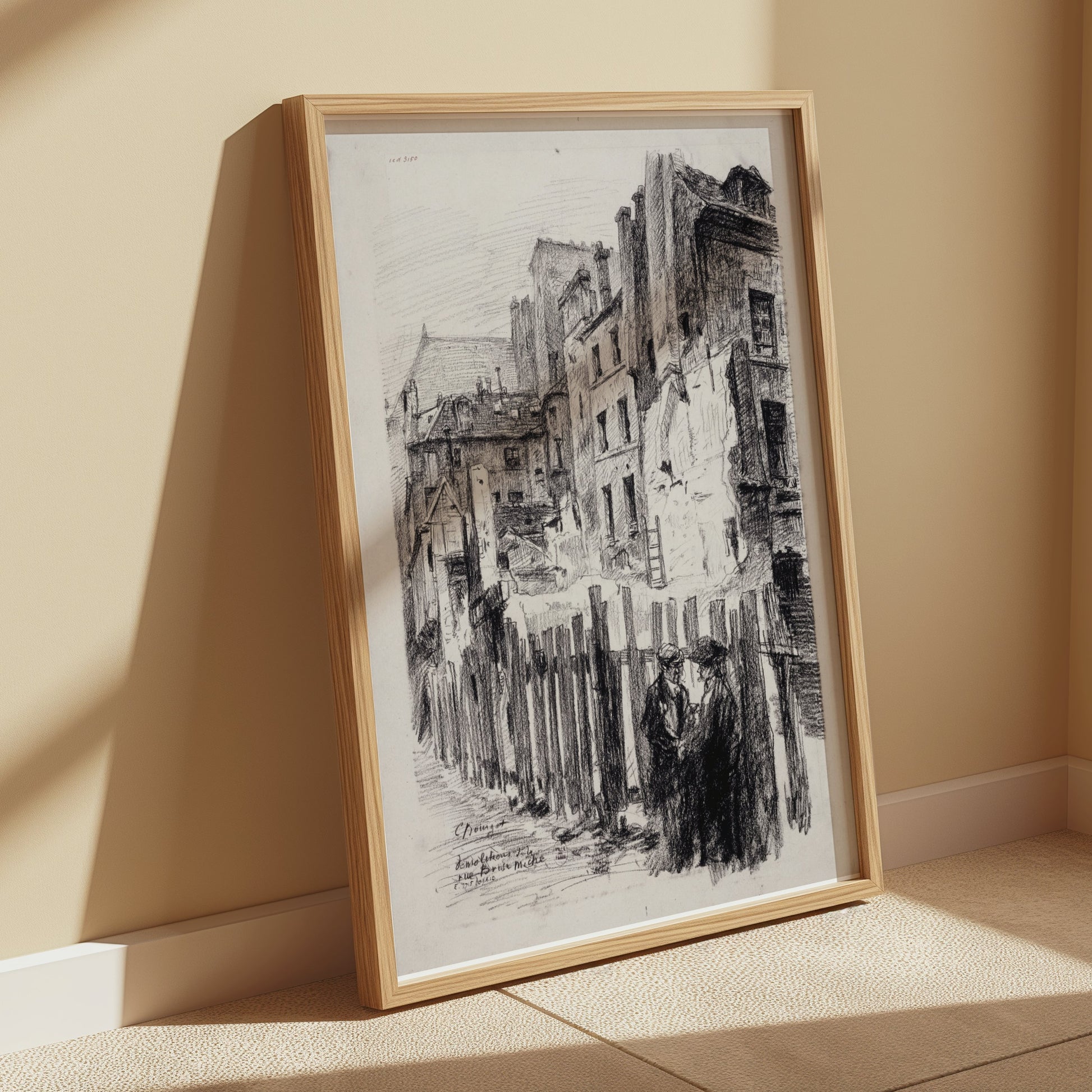 Premium Poster of Intricately Detailed Urban Scene Art Lithography Posters