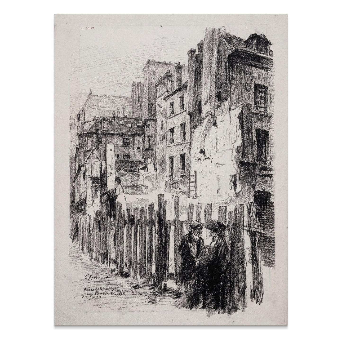 Premium Poster of Intricately Detailed Urban Scene Art Lithography Posters