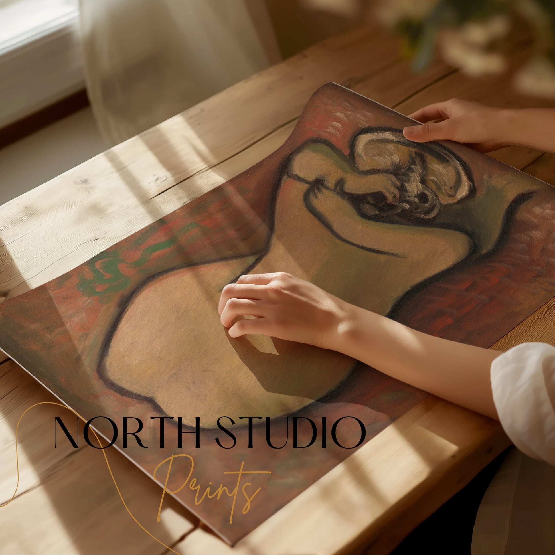 Premium Poster of Intriguing Abstract Art Naked Human Back Posters
