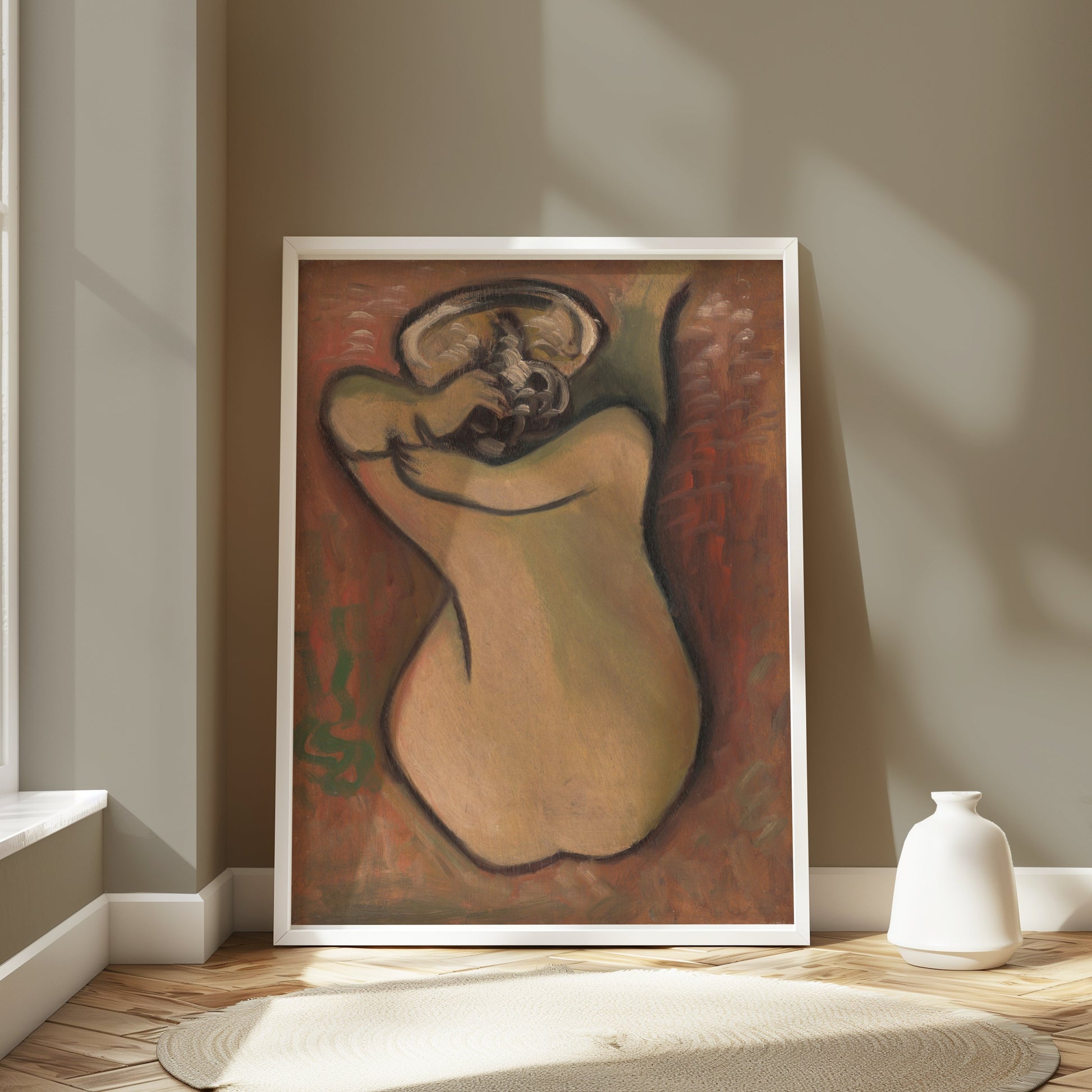 Premium Poster of Intriguing Abstract Art Naked Human Back Posters