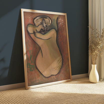 Premium Poster of Intriguing Abstract Art Naked Human Back Posters