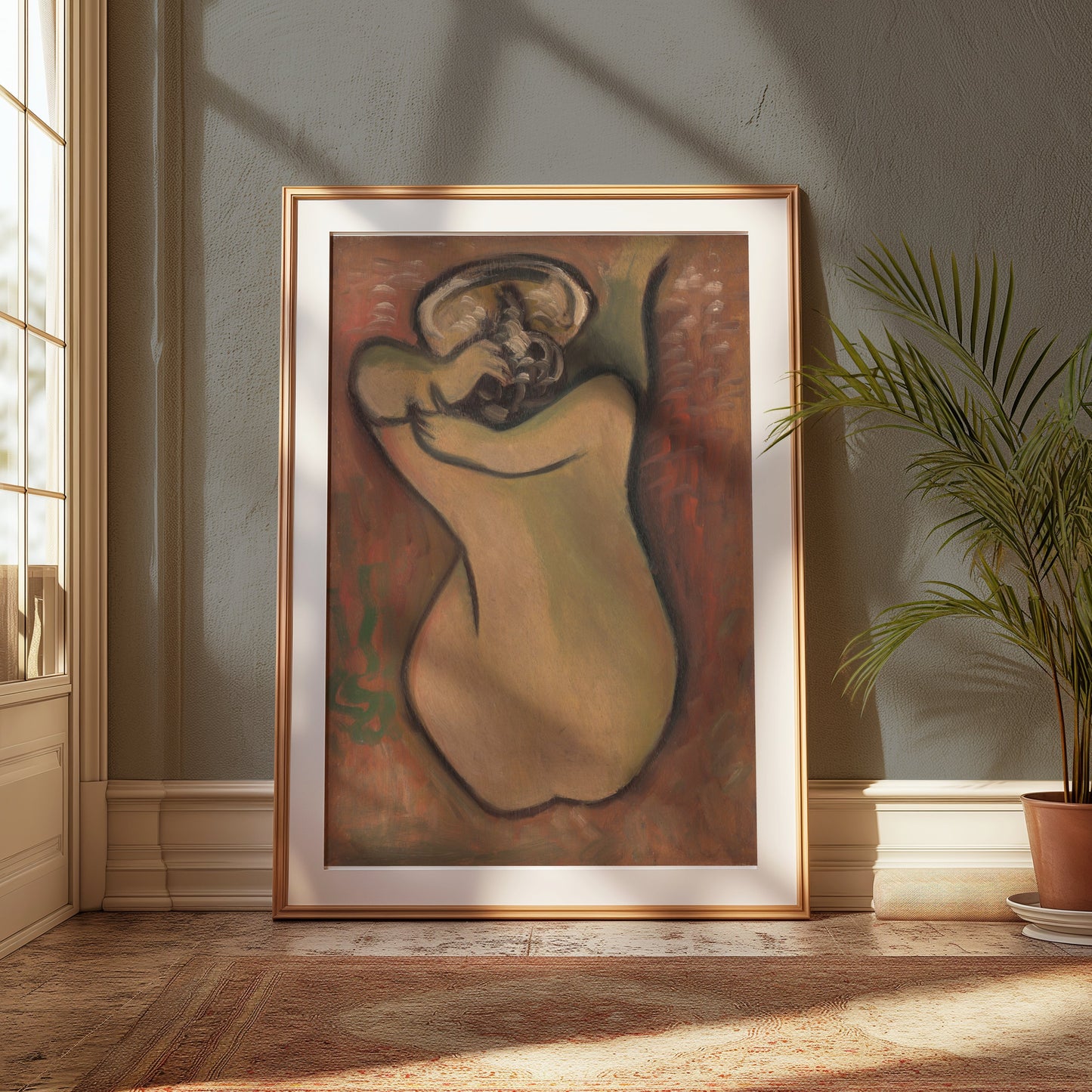 Premium Poster of Intriguing Abstract Art Naked Human Back Posters