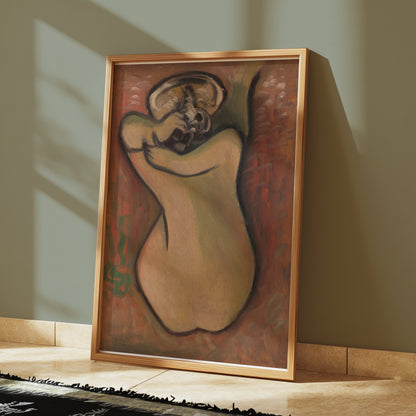 Premium Poster of Intriguing Abstract Art Naked Human Back Posters