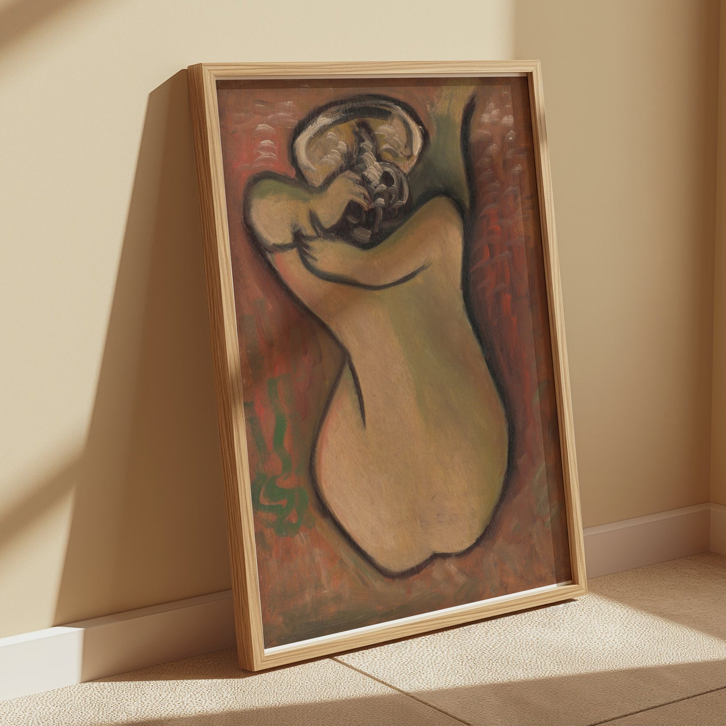 Premium Poster of Intriguing Abstract Art Naked Human Back Posters