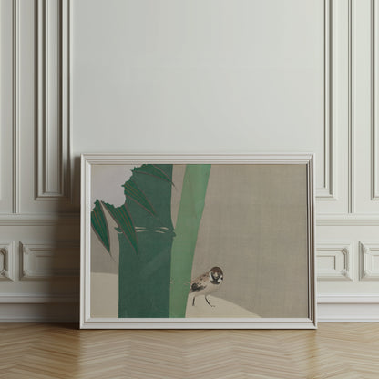 Premium Poster of Japanese Animal Art Bamboo and Bird Nature Posters
