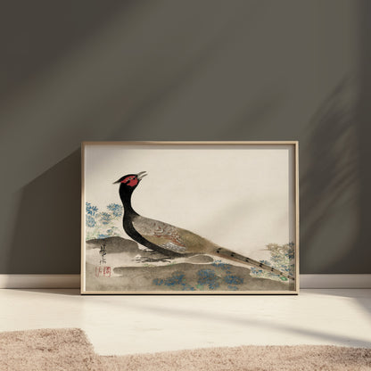Premium Poster of Japanese Art Pheasant Painting Decorative Posters