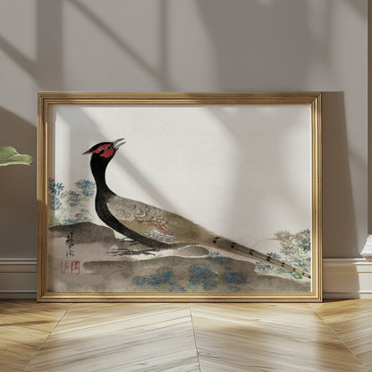 Premium Poster of Japanese Art Pheasant Painting Decorative Posters