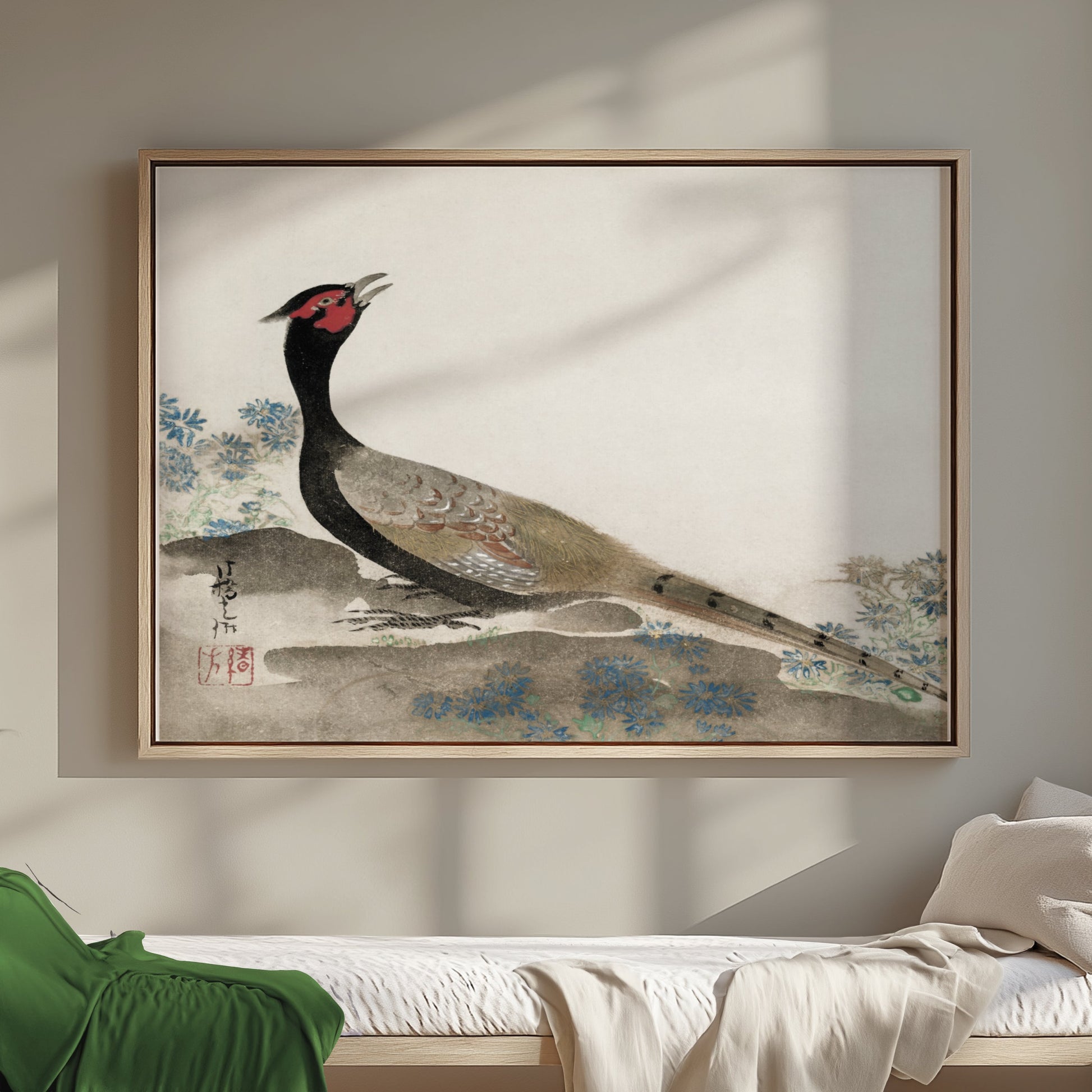 Premium Poster of Japanese Art Pheasant Painting Decorative Posters