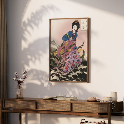 Premium Poster of Japanese Art Style Seamless Pattern Design Posters