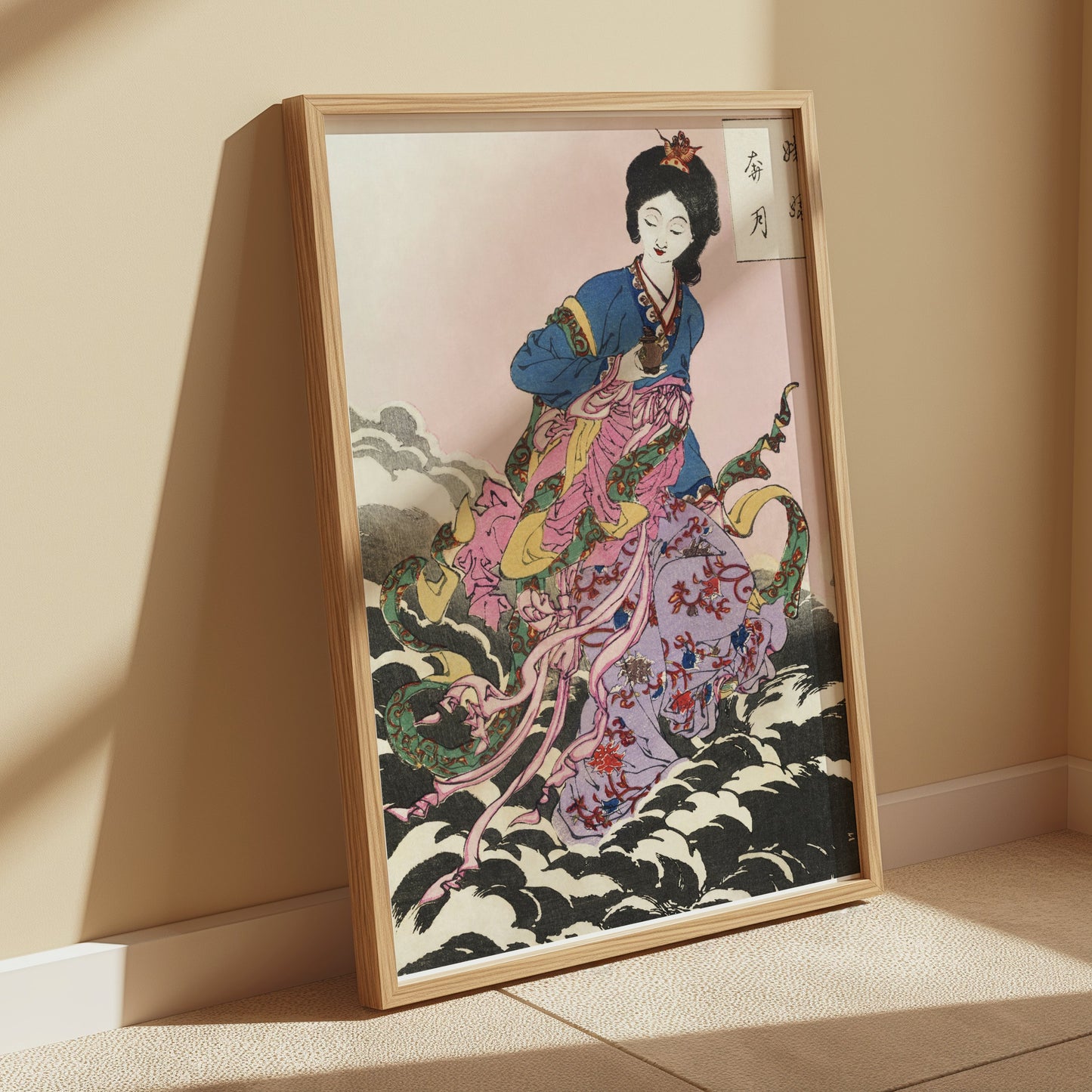 Premium Poster of Japanese Art Style Seamless Pattern Design Posters
