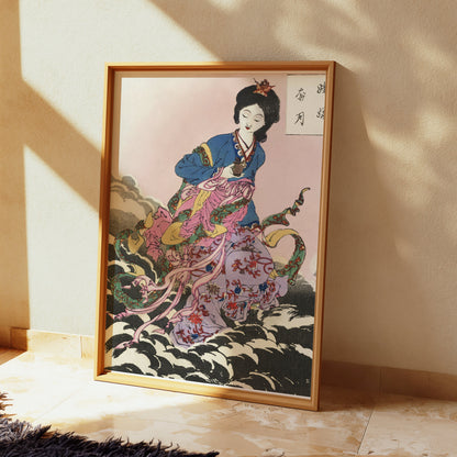 Premium Poster of Japanese Art Style Seamless Pattern Design Posters