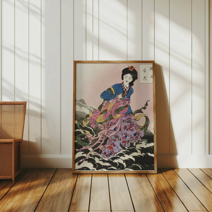 Premium Poster of Japanese Art Style Seamless Pattern Design Posters
