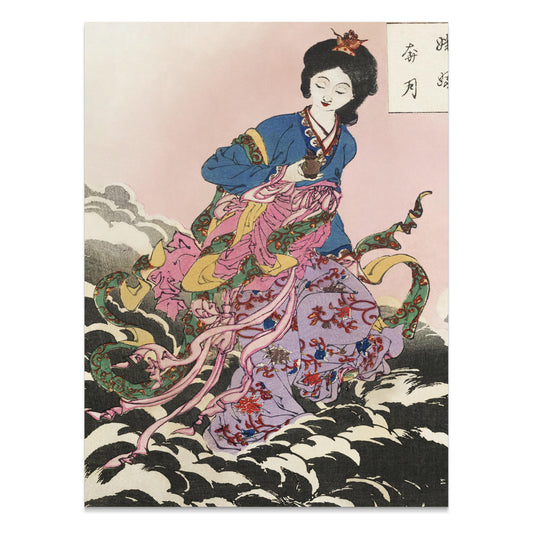 Premium Poster of Japanese Art Style Seamless Pattern Design Posters