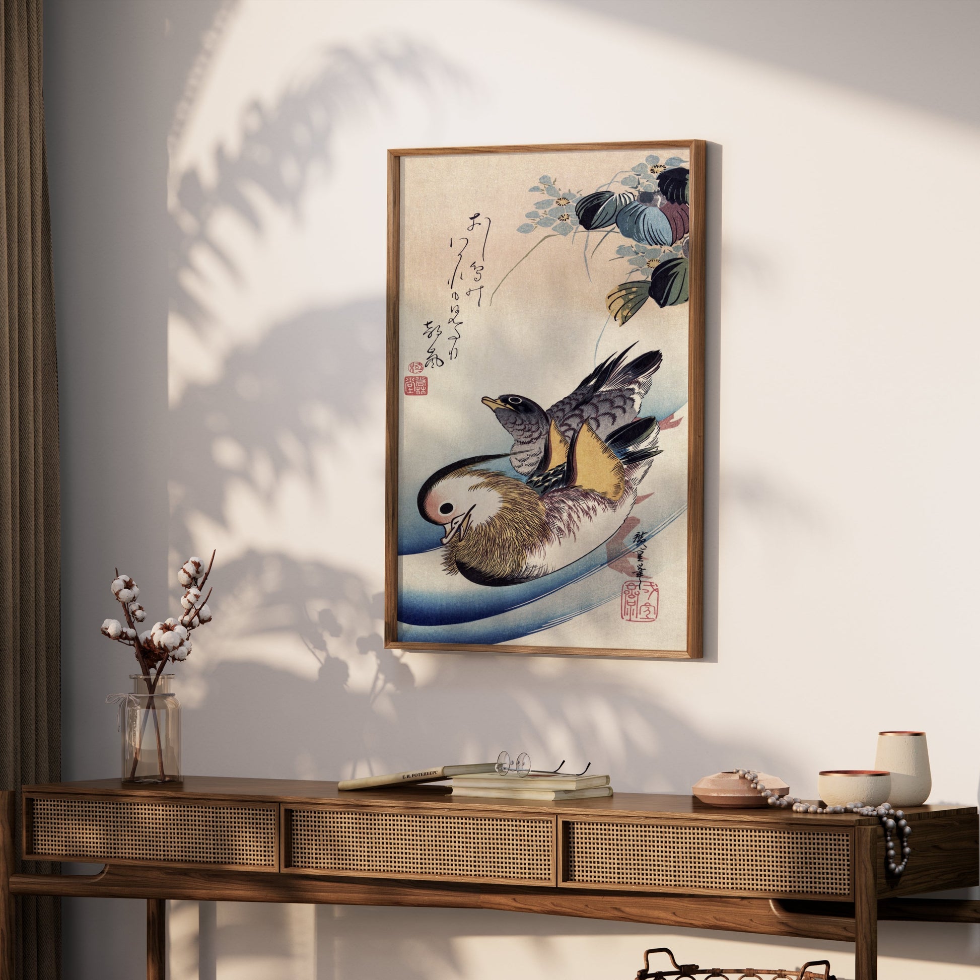 Premium Poster of Japanese Birds and Flower Aesthetic Art Posters