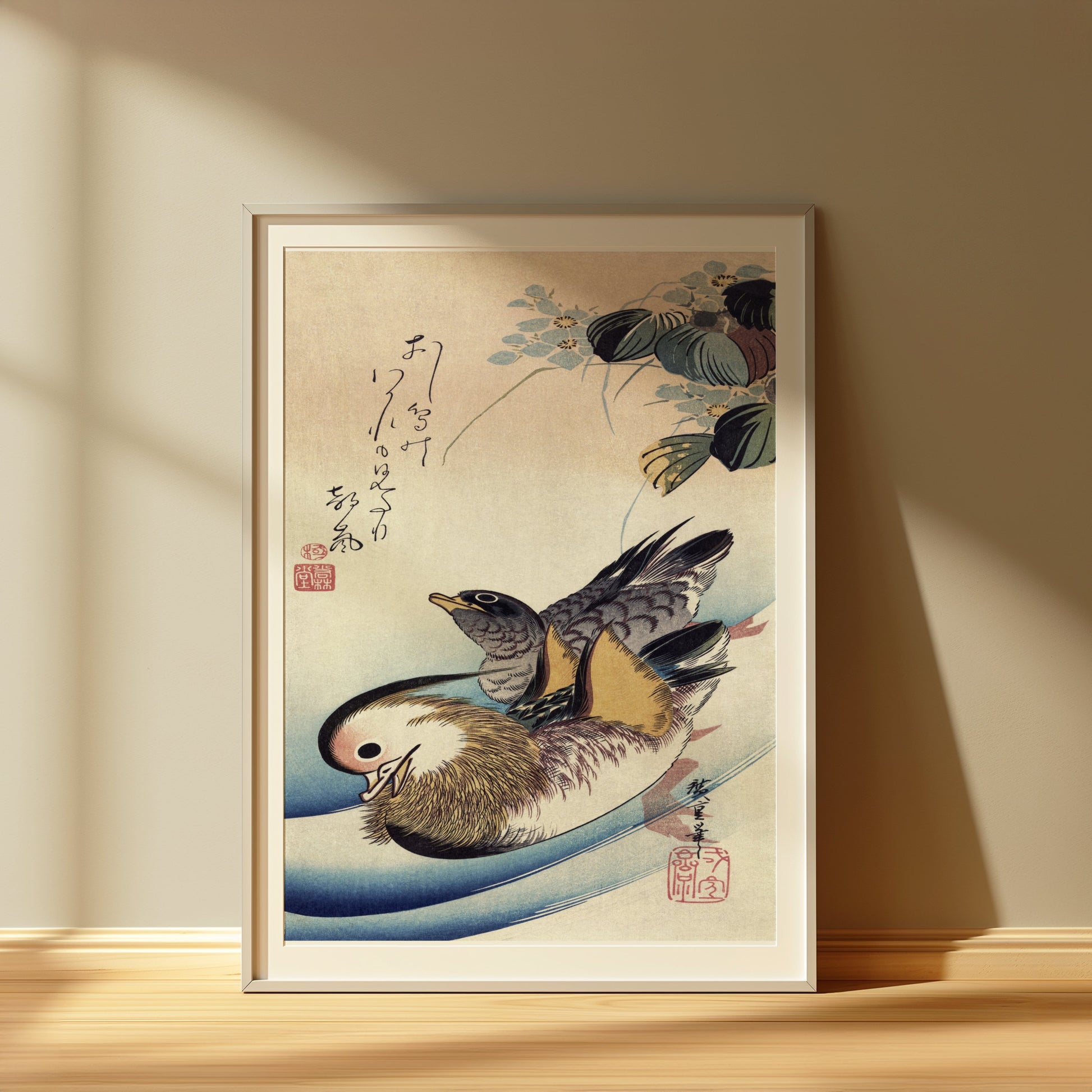 Premium Poster of Japanese Birds and Flower Aesthetic Art Posters