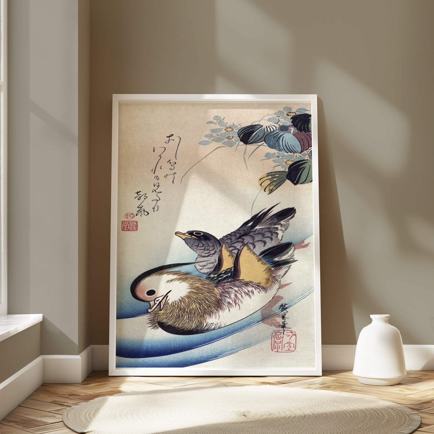 Premium Poster of Japanese Birds and Flower Aesthetic Art Posters
