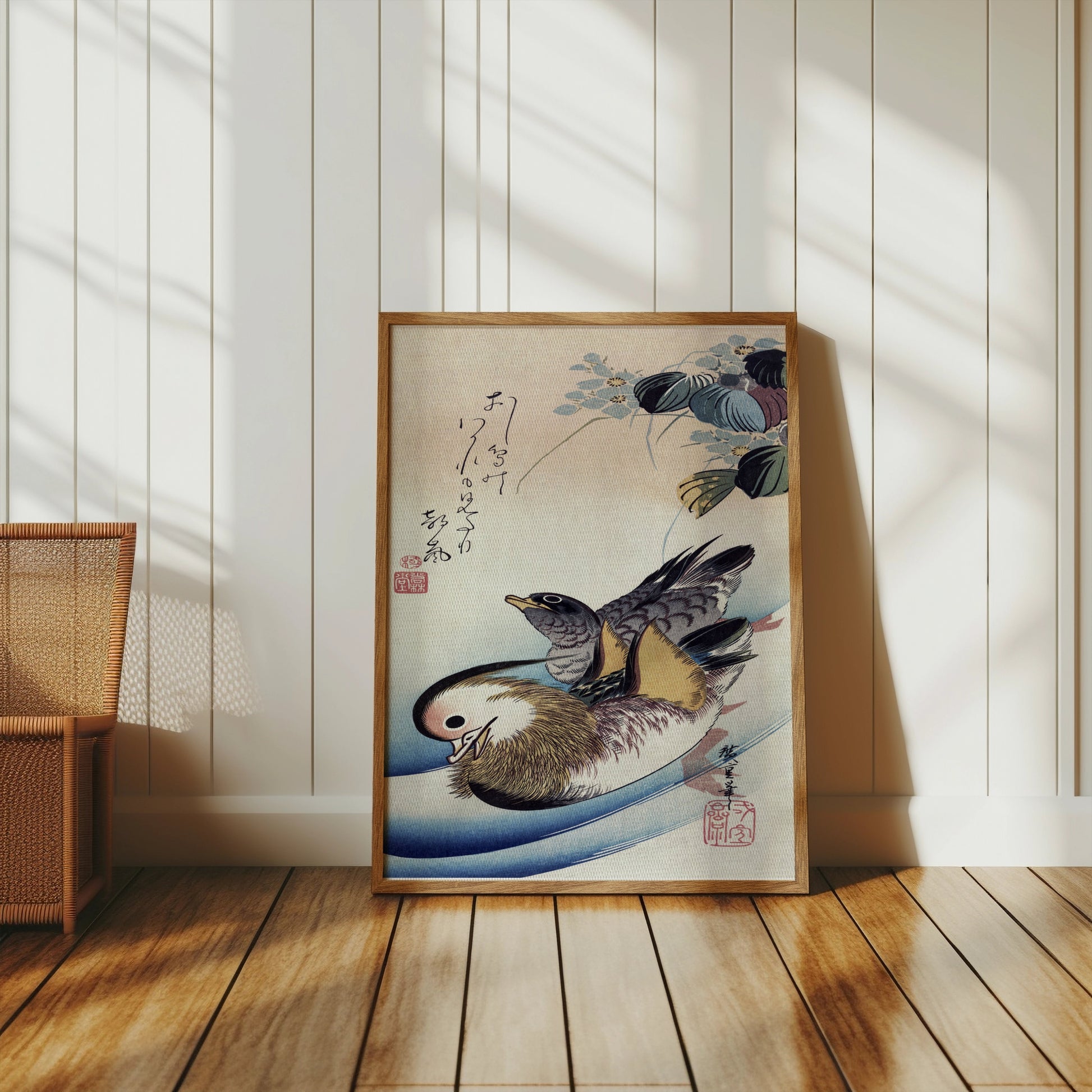 Premium Poster of Japanese Birds and Flower Aesthetic Art Posters