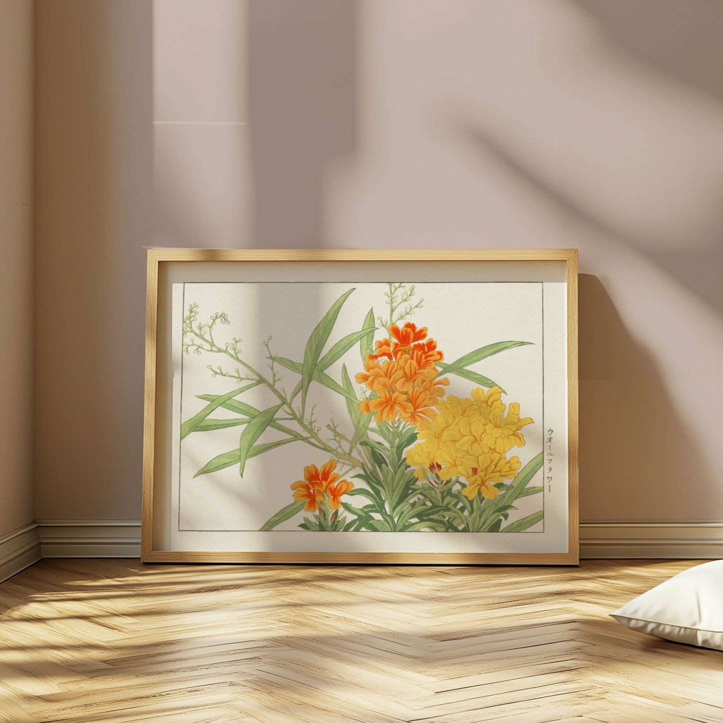 Premium Poster of Japanese Botanical Marigold Illustration Art Posters