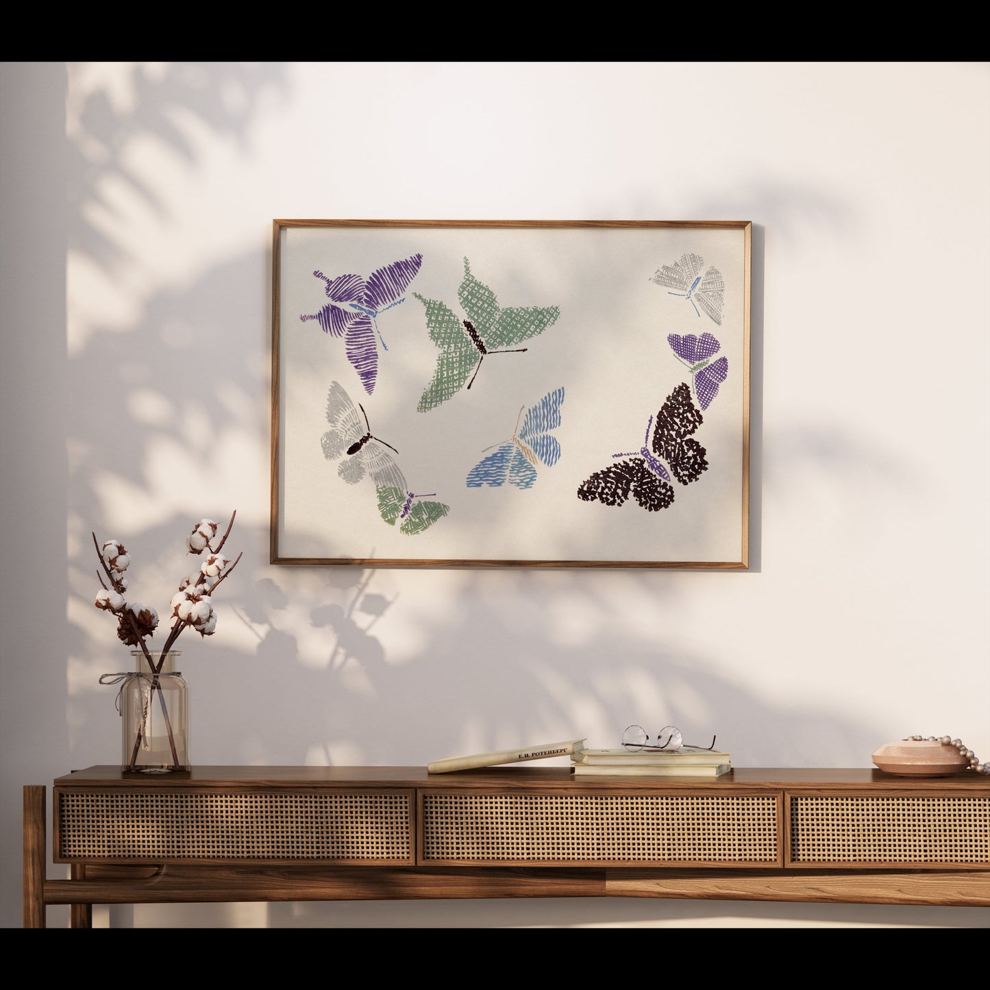 Premium Poster of Japanese Butterfly Art Print Posters