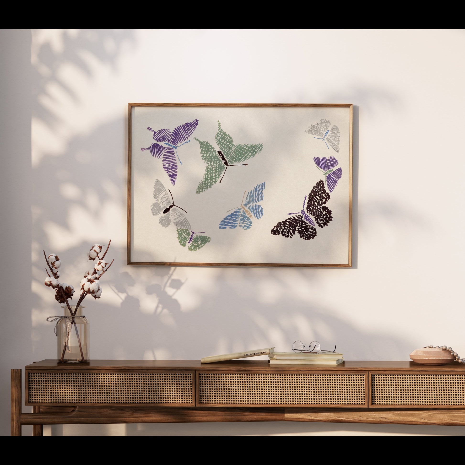 Premium Poster of Japanese Butterfly Art Print Posters
