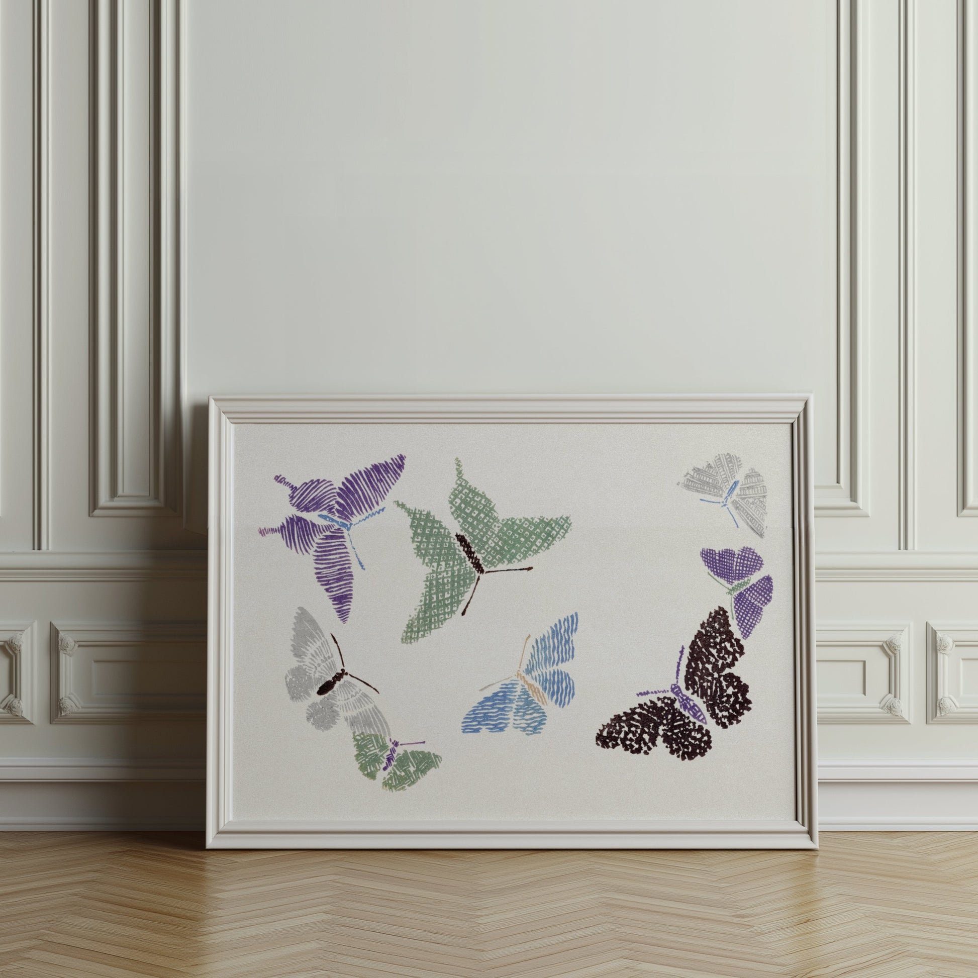 Premium Poster of Japanese Butterfly Art Print Posters