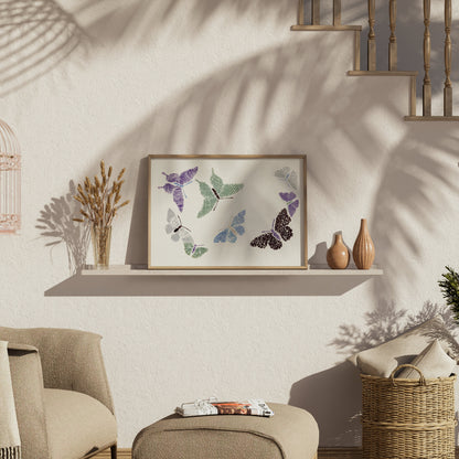 Premium Poster of Japanese Butterfly Art Print Posters