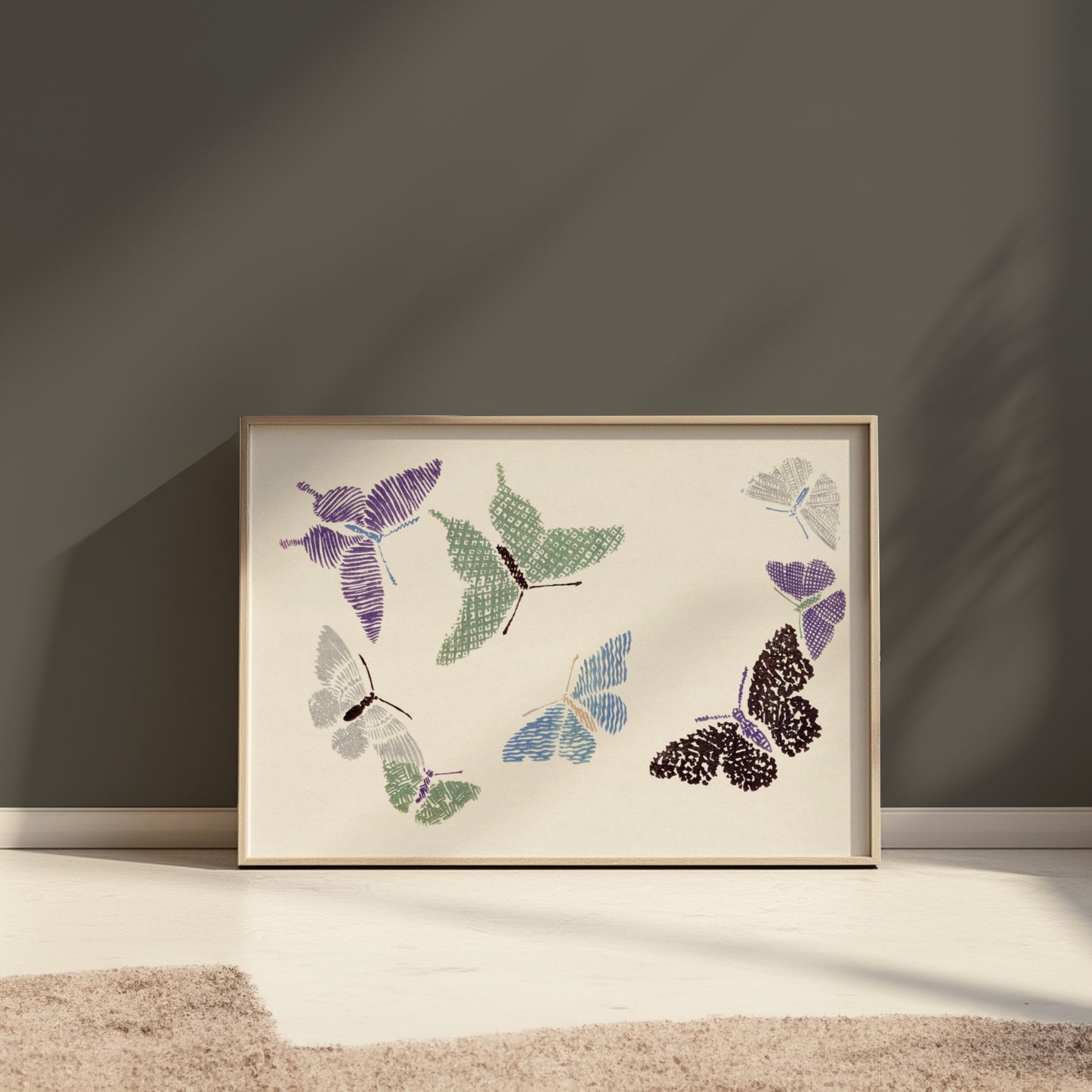 Premium Poster of Japanese Butterfly Art Print Posters