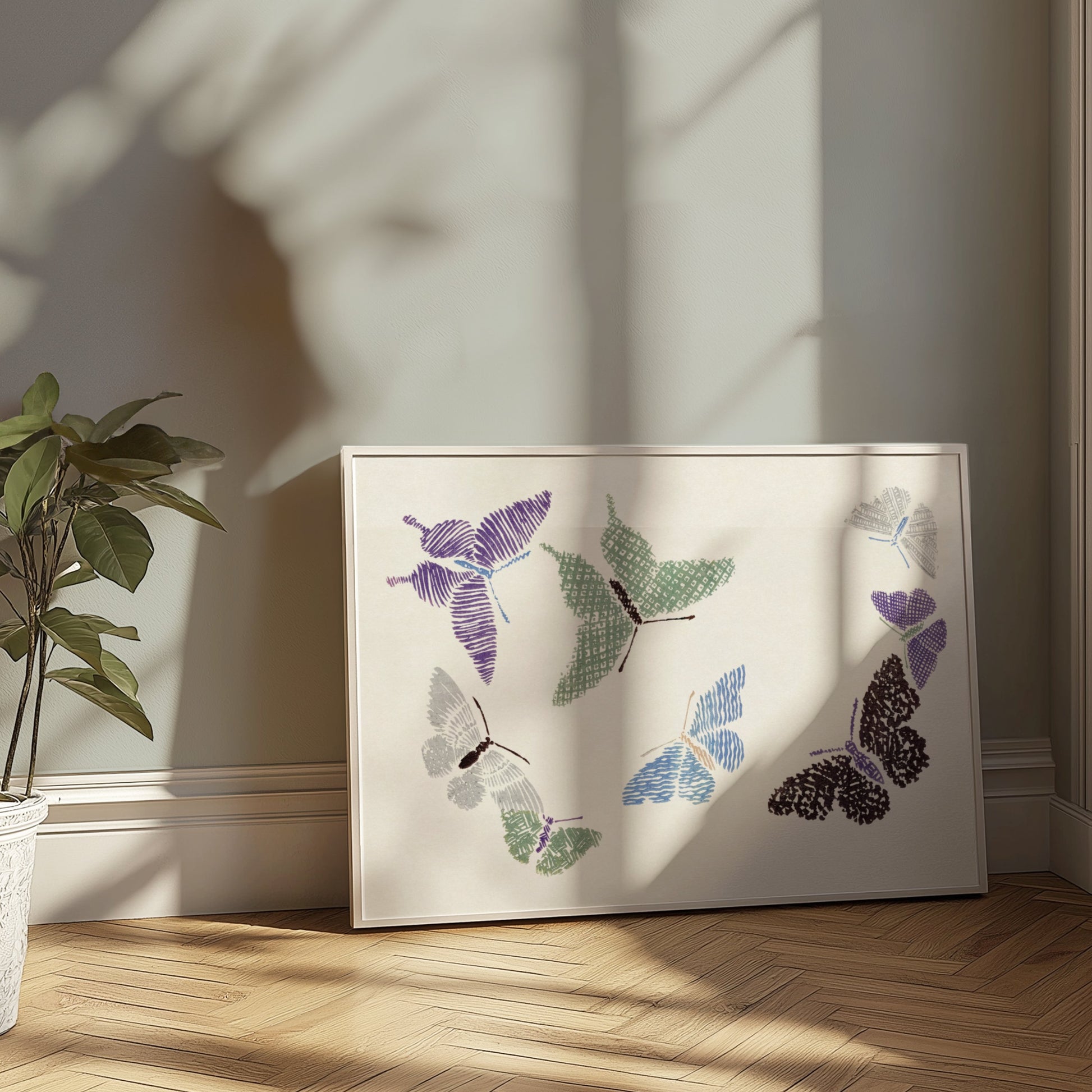 Premium Poster of Japanese Butterfly Art Print Posters