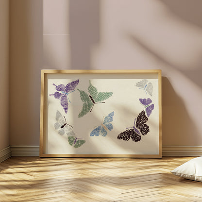 Premium Poster of Japanese Butterfly Art Print Posters