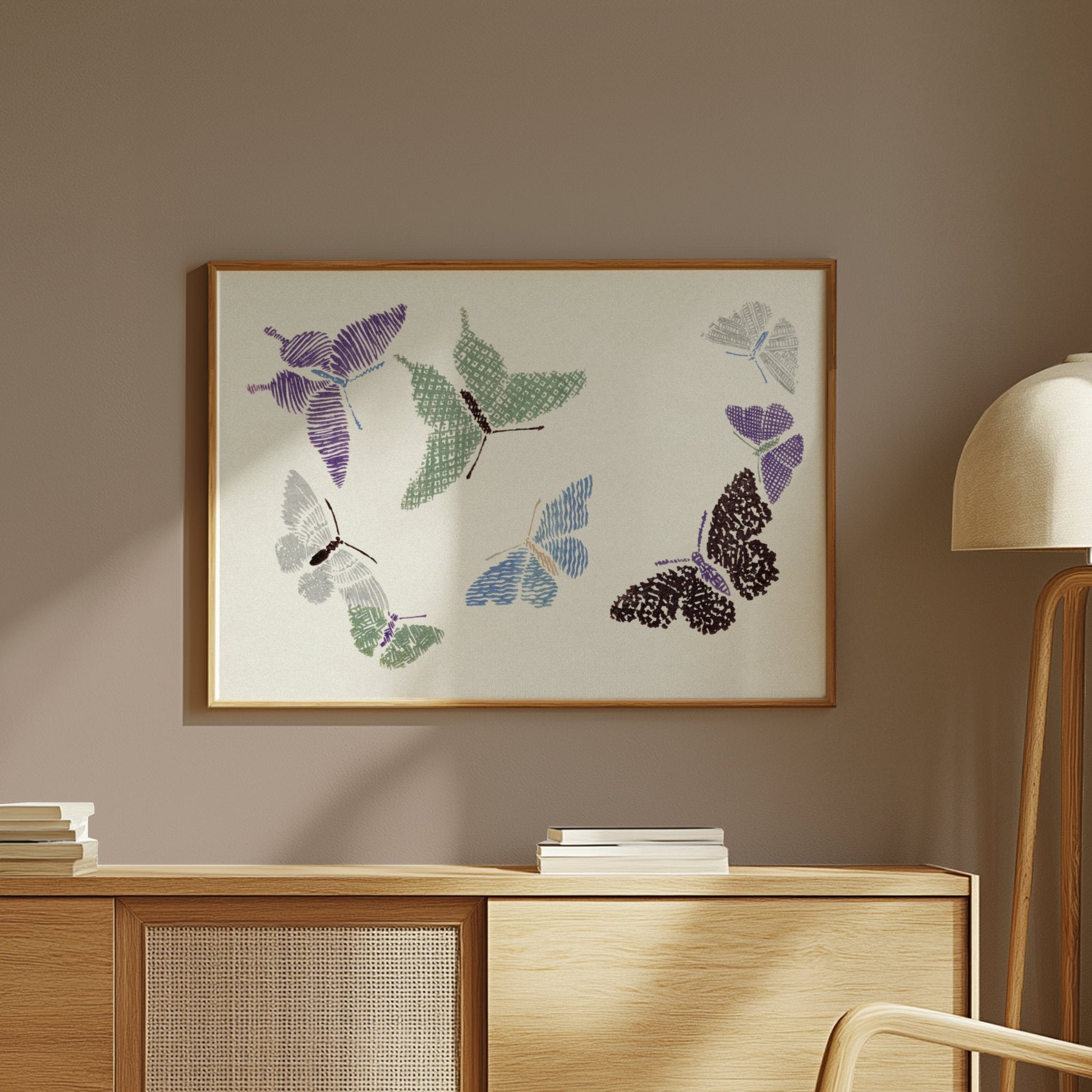Premium Poster of Japanese Butterfly Art Print Posters