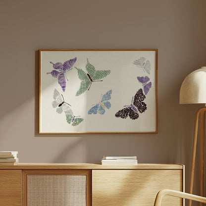 Premium Poster of Japanese Butterfly Art Print Posters