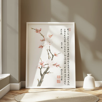 Premium Poster of Japanese Cherry Blossom Art Decor Posters