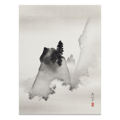 Premium Poster of Japanese Landscape Ink Wash Painting Art Posters
