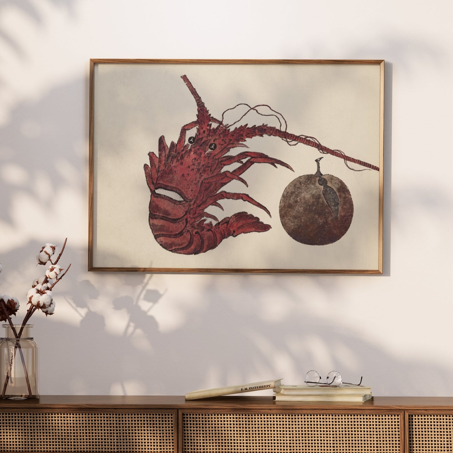 Premium Poster of Japanese Lobster Underwater Art Print Decorative Posters